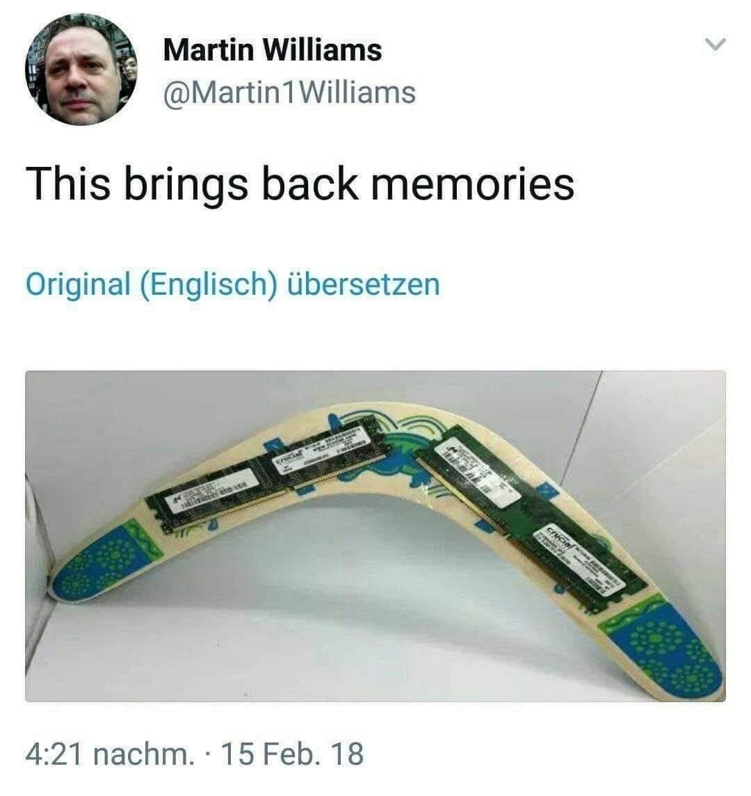 Martin Williams Martin1Williams This brings back memories Original Englisch libersetzen 421 nachm 15 Feb 18