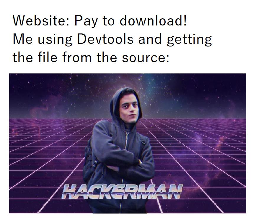 Website Pay to download Me using Devtools and getting the file from the source