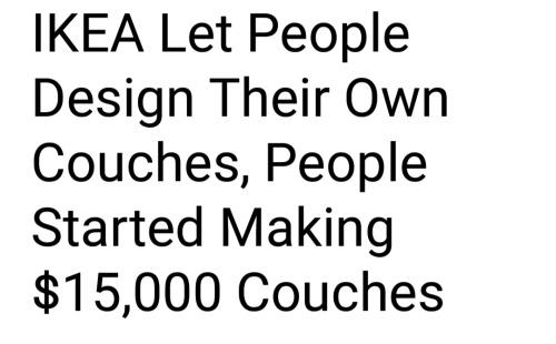 IKEA Let People Design Their Own Couches People Started Making 15000 Couches