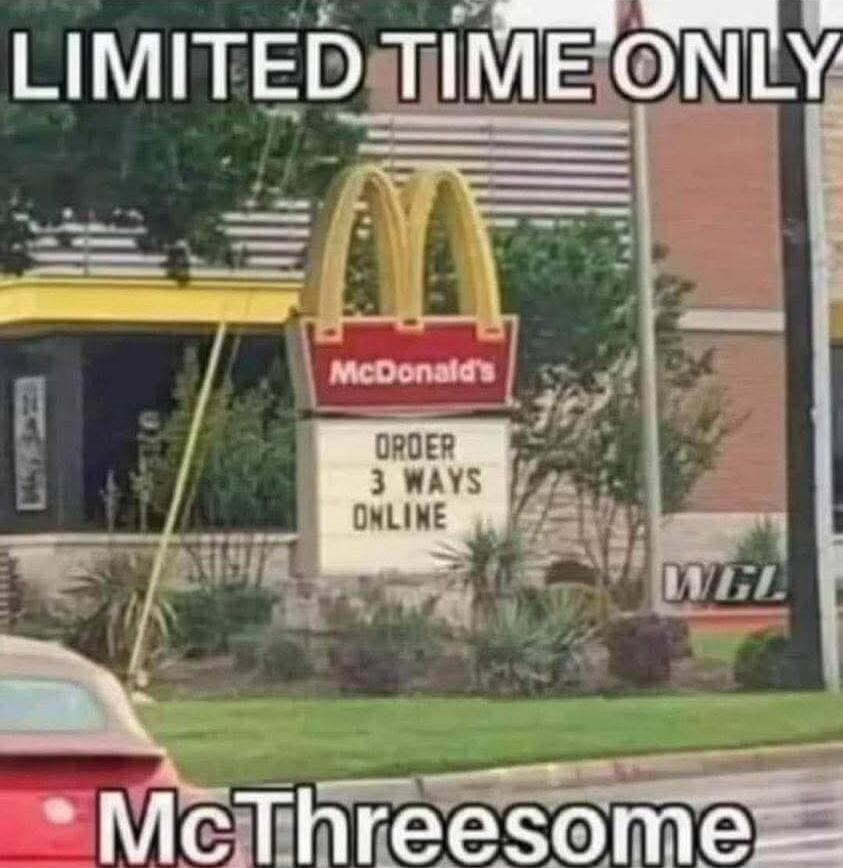 LIMITED TIME ONLY McThreeosome ORDER 3 WAYS ONLINE