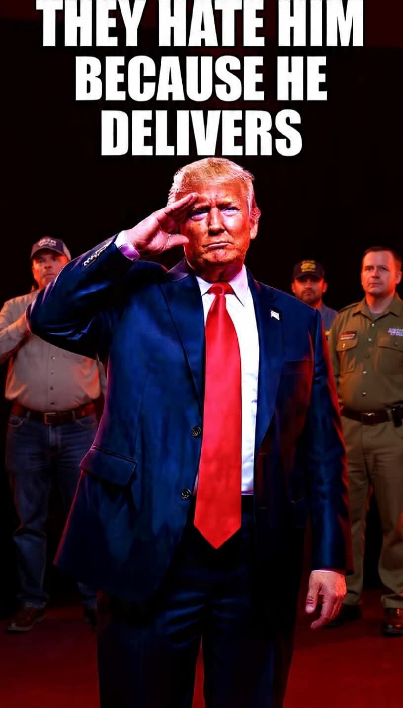 THEY HATE HIM BECAUSE HE DELIVERS