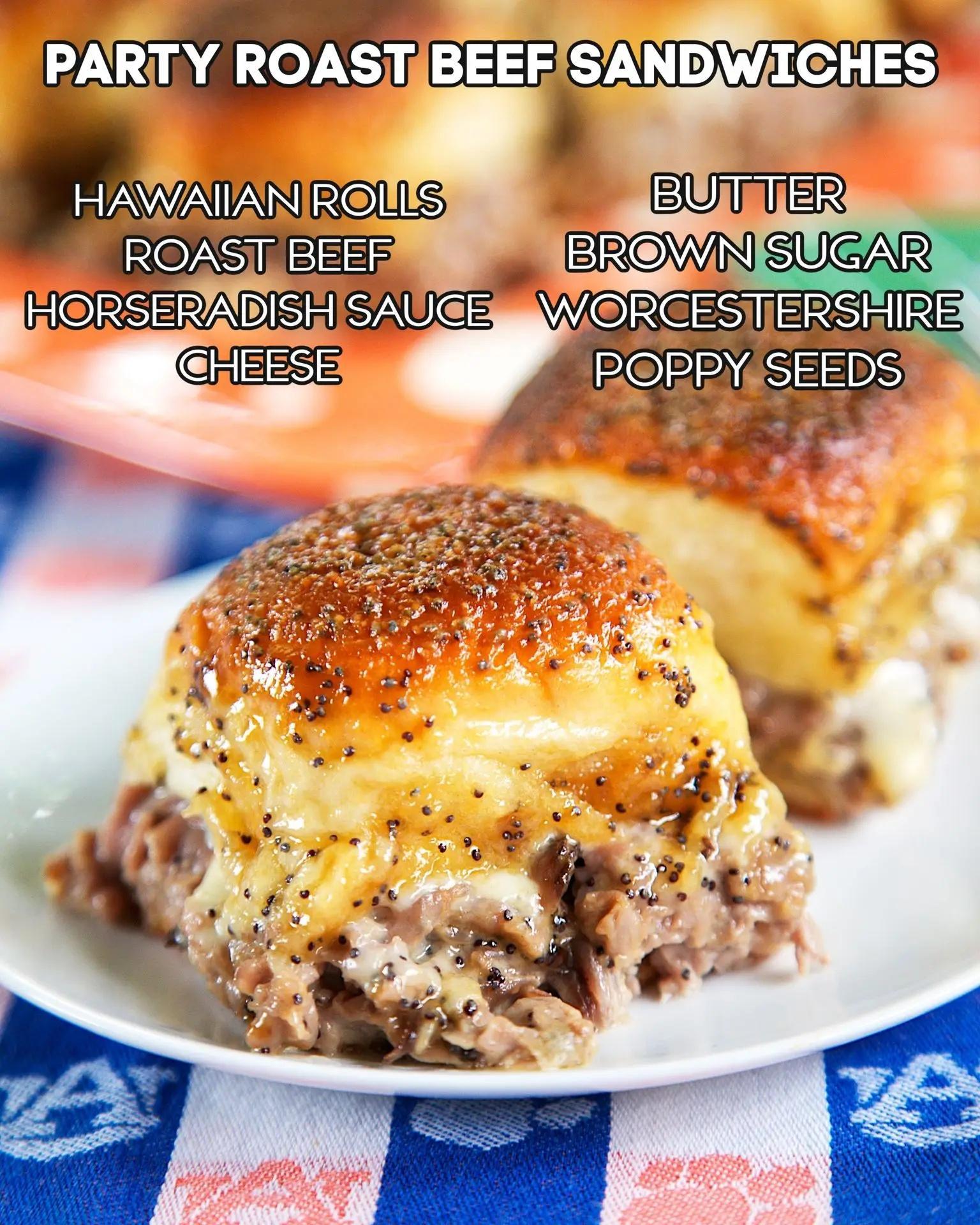 PARTY ROAST EE SANDWICHES awmm EUTTER ROAST BEEF