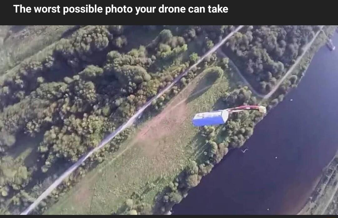 The worst possible photo your drone can take