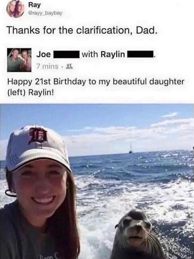 Ray Thanks for the clarification Dad Joe I ith Raylin I n Happy 21st Birthday to my beautiful daughter left Raylin