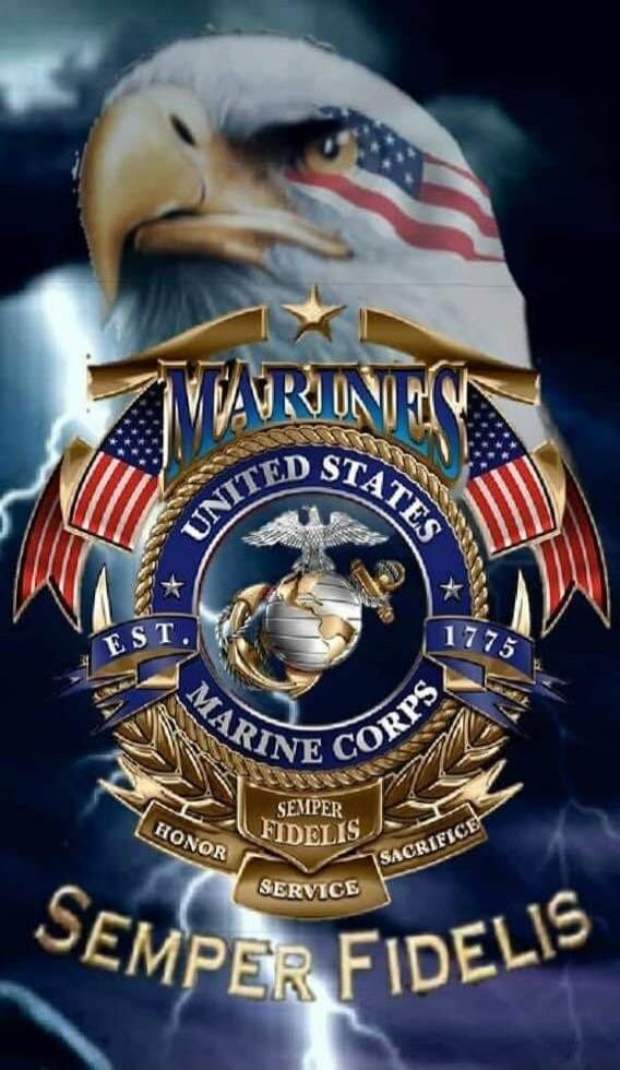 MARINES United States Marine Corps EST. 1775 Semper Fidelis Honor Service Sacrifice Semper Fidelis