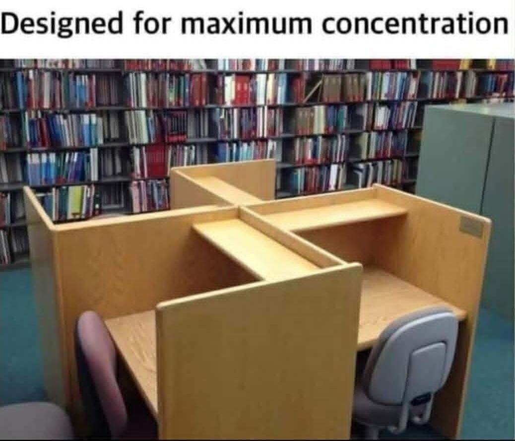 Designed for maximum concentration