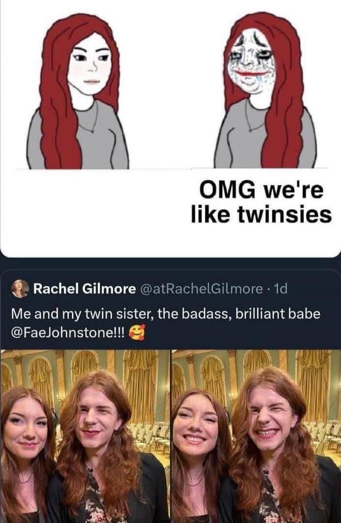 OMG we're like twinsies
Me and my twin sister, the badass, brilliant babe @FaeJohnstone!!!