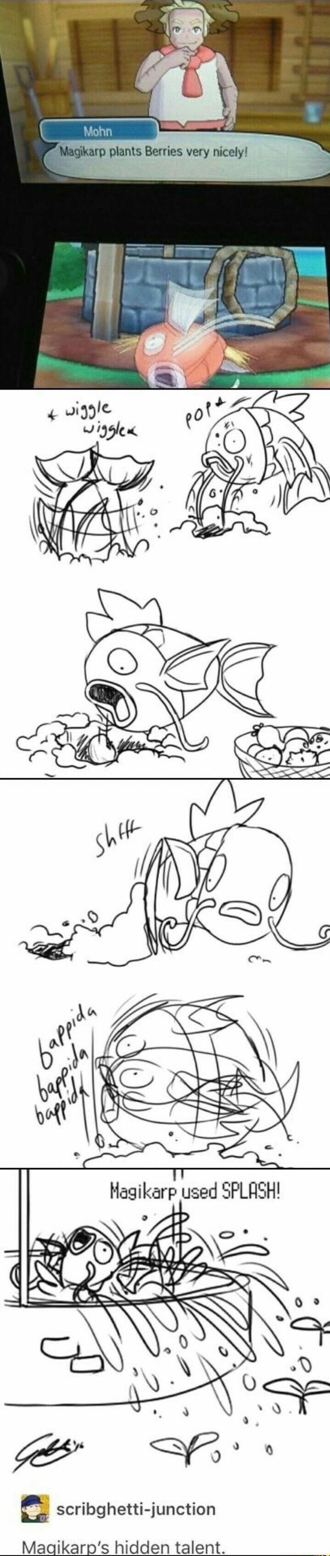 T Hagikarp used SPLASH a scribghetti junction Maaikarps hidden talent