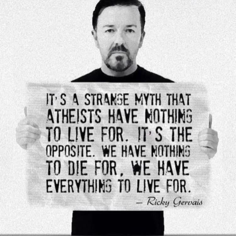 i R ITS A STRAKSE MYTH THAT ATHEISTS HAVE MOTHIMS 10 LIVE FOR ITS THE 5 OPPOSITE WE HAVE NOTHG 10 DIE FOR WE HAVE EVERYTHINS T0 LIVE FOR