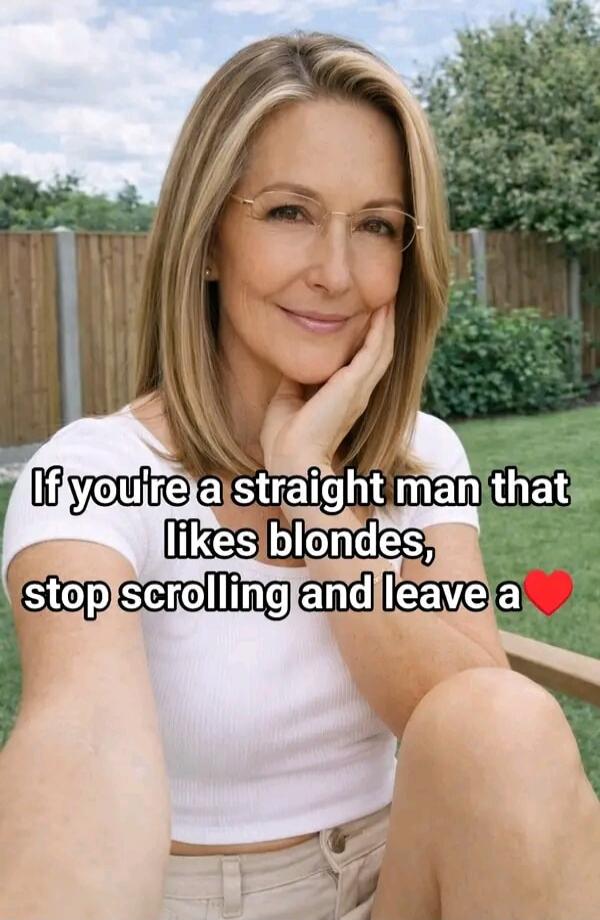 If you're a straight man that likes blondes, stop scrolling and leave a ❤️