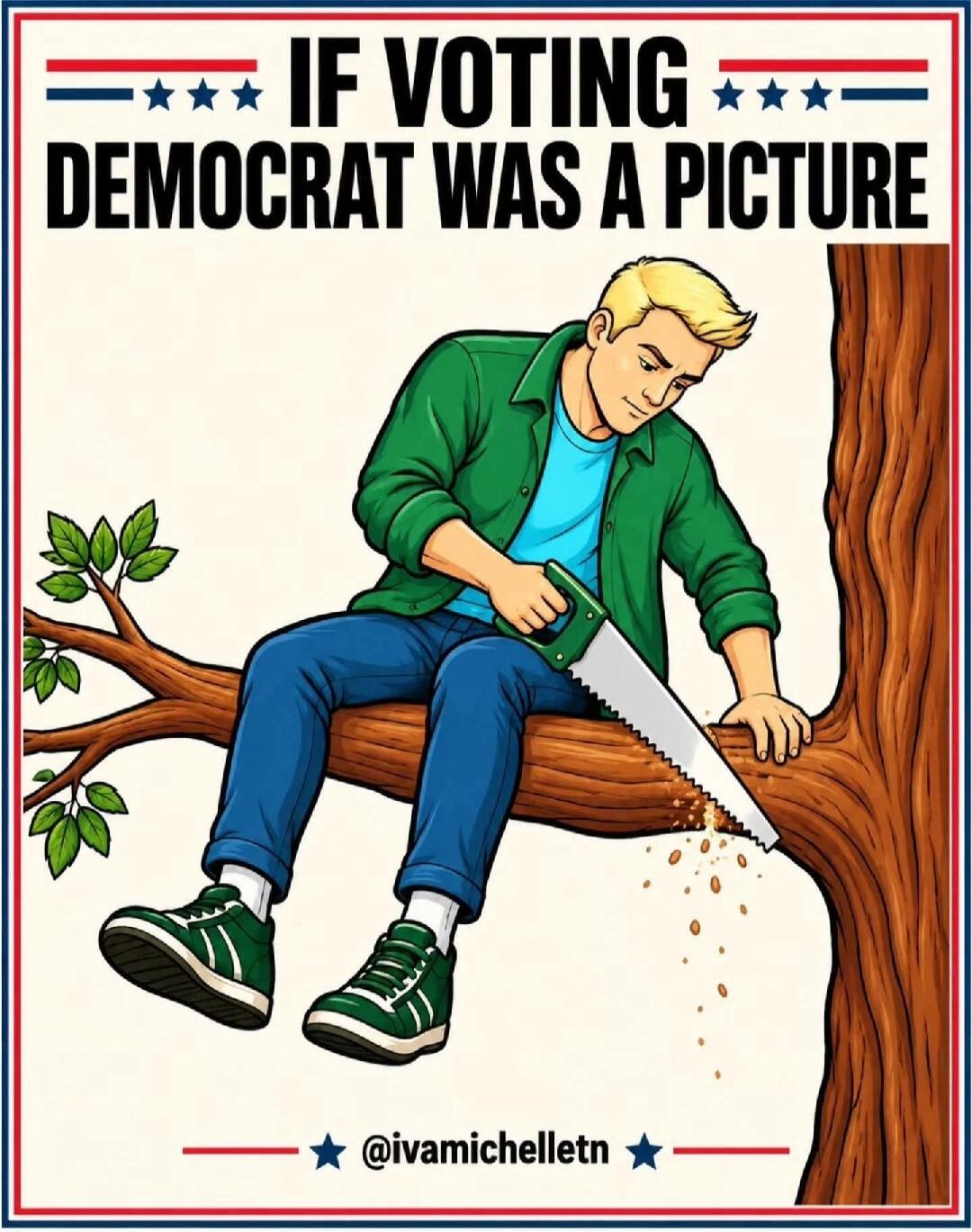 IF VOTING DEMOCRAT WAS A PICTURE