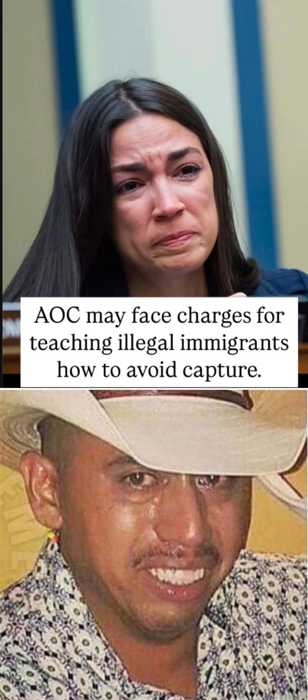 AOC may face charges for teaching illegal immigrants how to avoid capture b rm