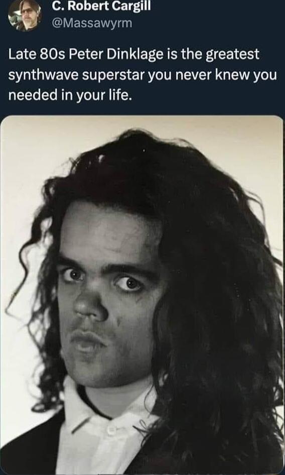 CRobert Cargill 4 Massawyrm Late 80s Peter Dinklage is the greatest synthwave superstar you never knew you needed in your life