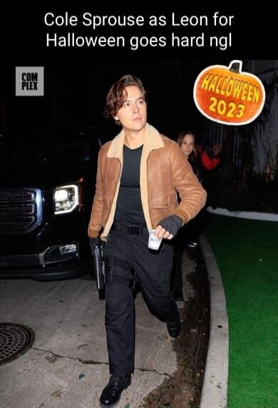 Cole Sprouse as Leon for Halloween goes hard ngl