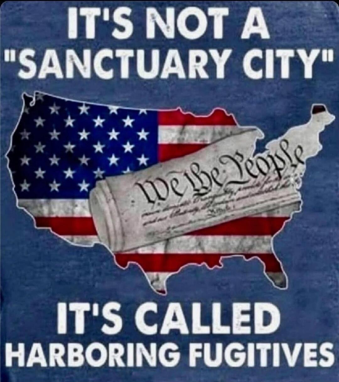 IT'S NOT A 'SANCTUARY CITY' IT'S CALLED HARBORING FUGITIVES We The People
