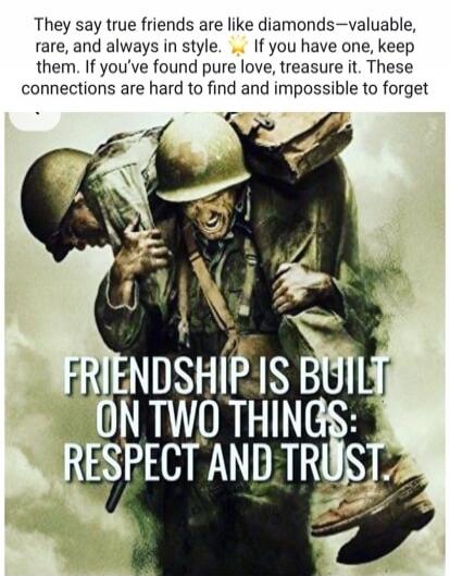 They say true friends are like diamonds—valuable, rare, and always in style. If you have one, keep them. If you've found pure love, treasure it. These connections are hard to find and impossible to forget
FRIENDSHIP IS BUILT ON TWO THINGS: RESPECT AND TRUST.