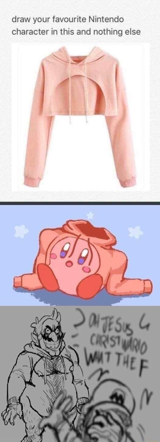 draw your favourite Nintendo character in this and nothing else