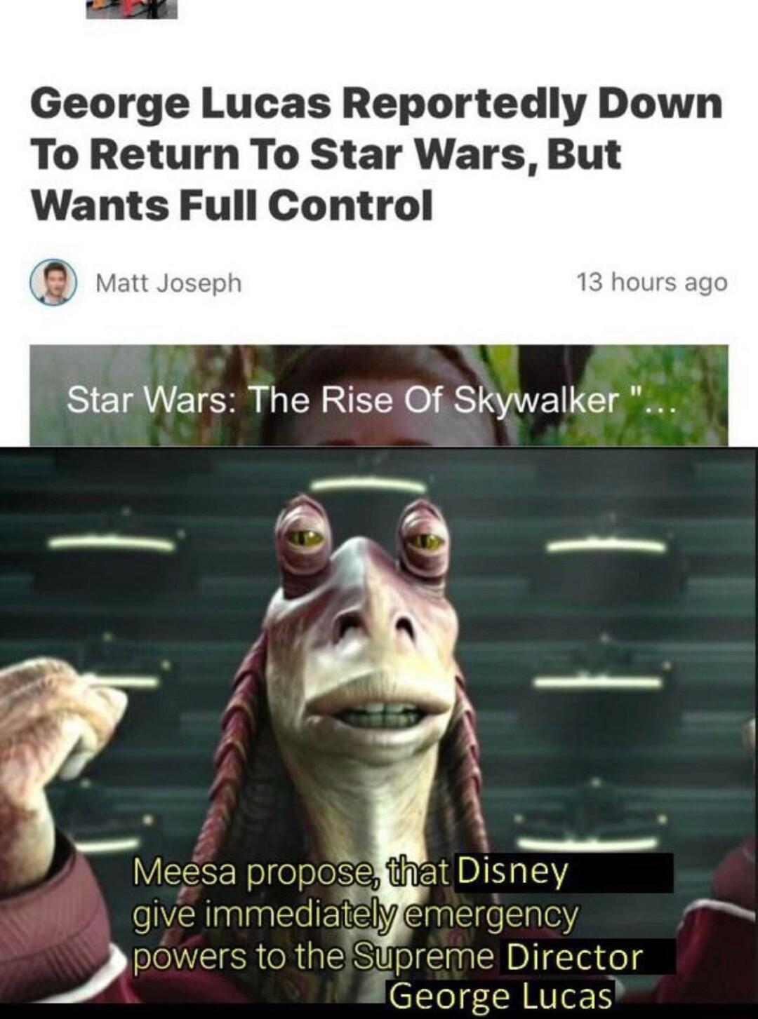 George Lucas Reportedly Down To Return To Star Wars But Wants Full Control 1CY e Director George Lucas