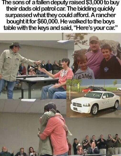 ihelr dads od palrol car The btddung quickly surpassed what they could afford A rancher bought it for 60000 He walked to the boys table with the keys and said Heres your car