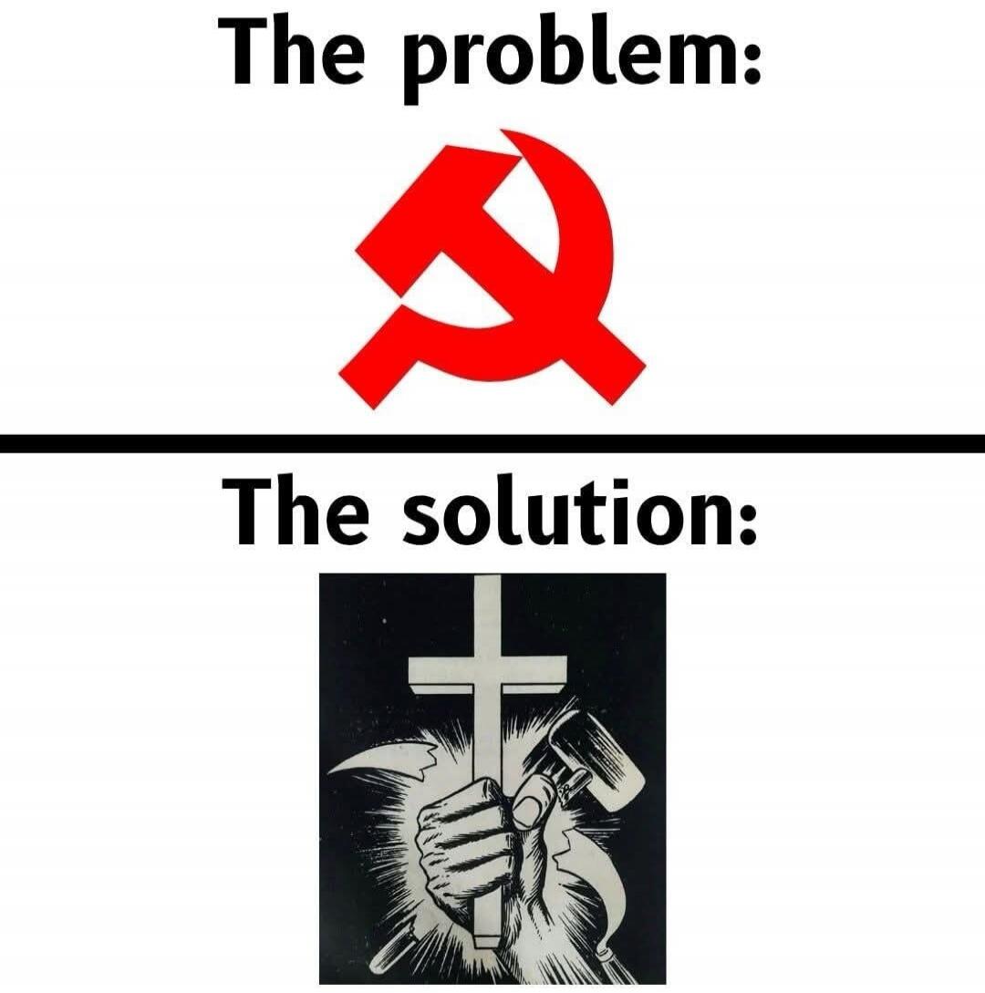 The problem: ✝ The solution: ✘