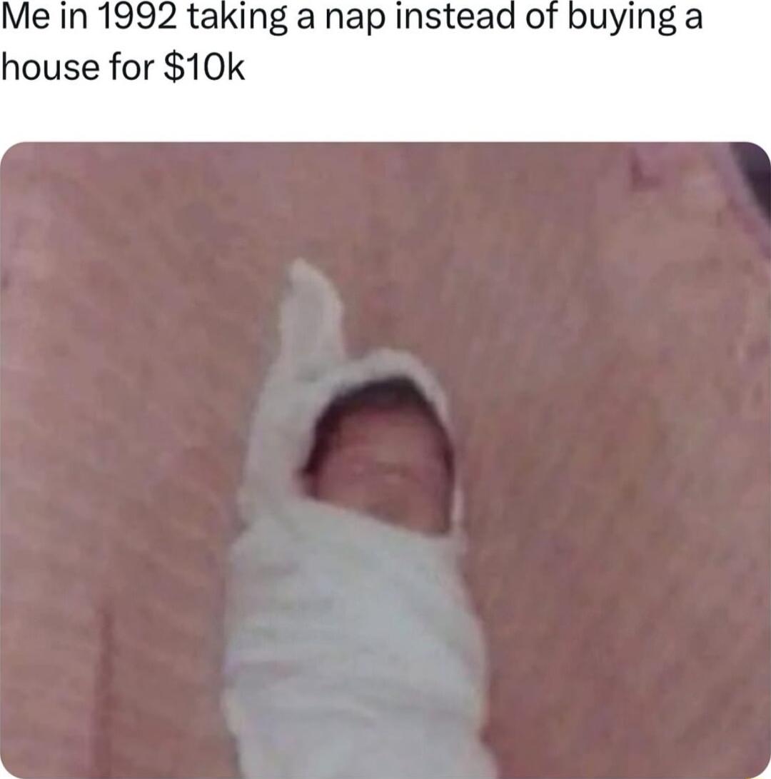 taking a nap instead of buying a house for 10k