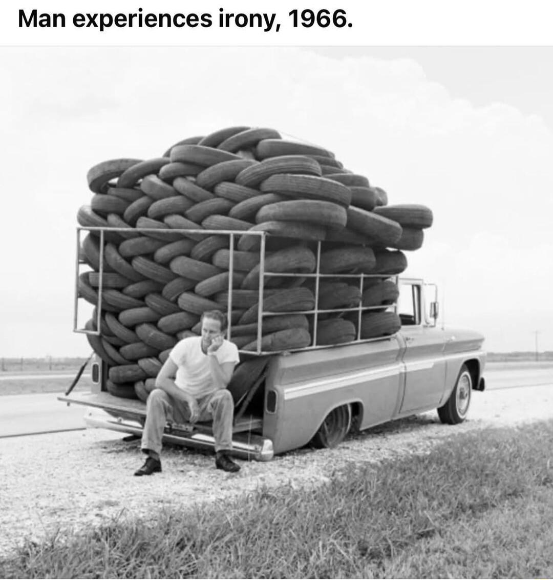 Man experiences irony 1966