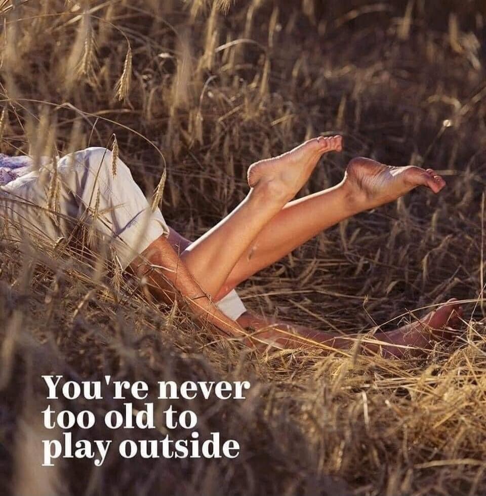 You're never too old to play outside