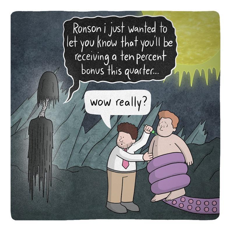 Ronson i just wanted fo let you kol that youl be feceiving a ten percent bonus this quacfer