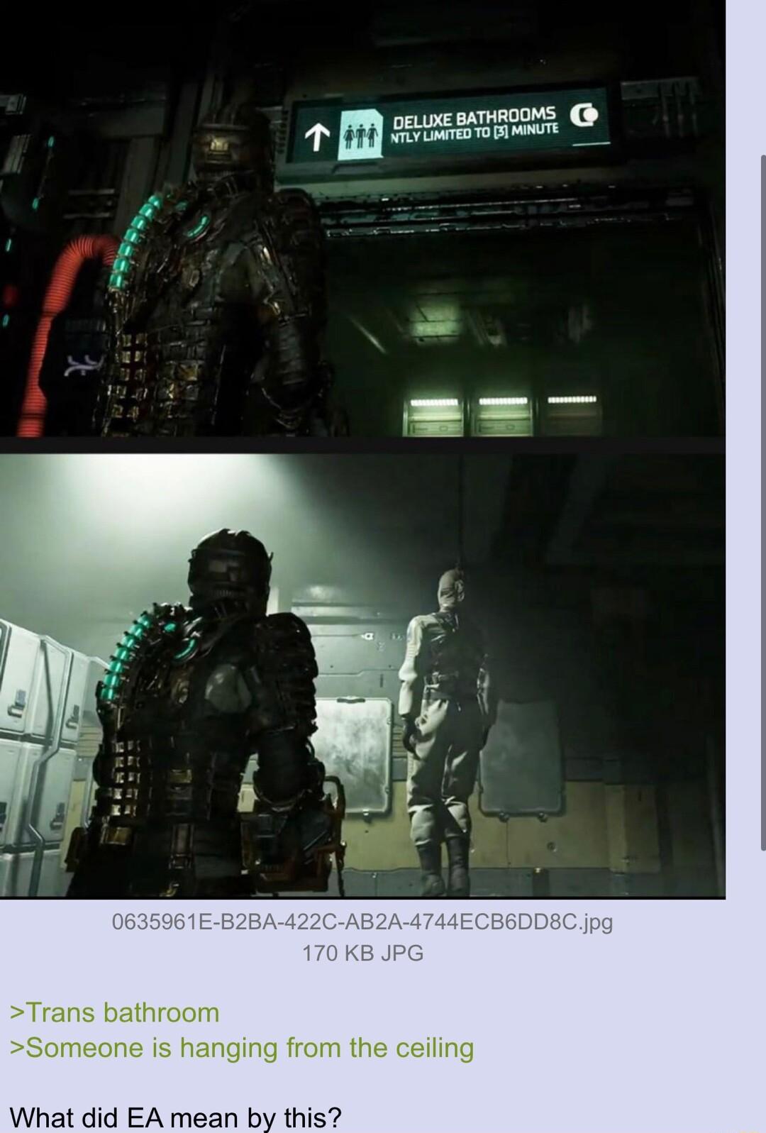 Someone is hanging from th