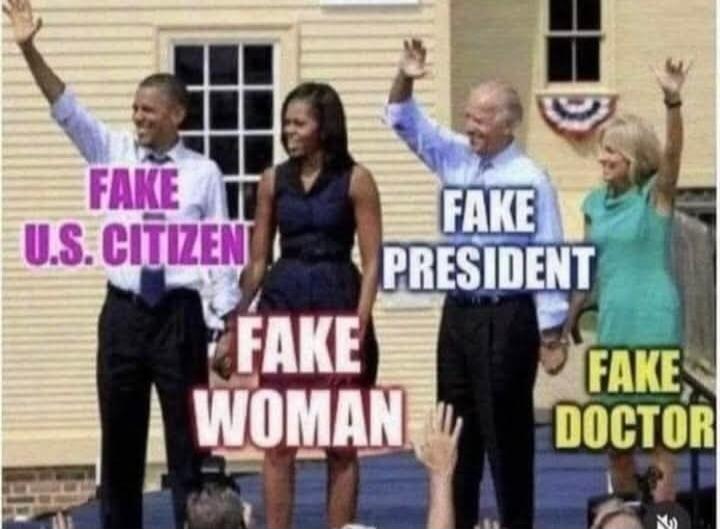 FAKE U.S. CITIZEN FAKE WOMAN FAKE PRESIDENT FAKE DOCTOR