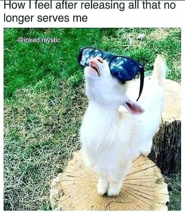 How I feel after releasing all that no longer serves me @inked.mystic