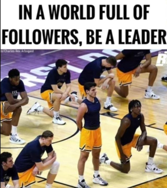 INAWORLD FULL OF FOLLOWERS BE A LEADER