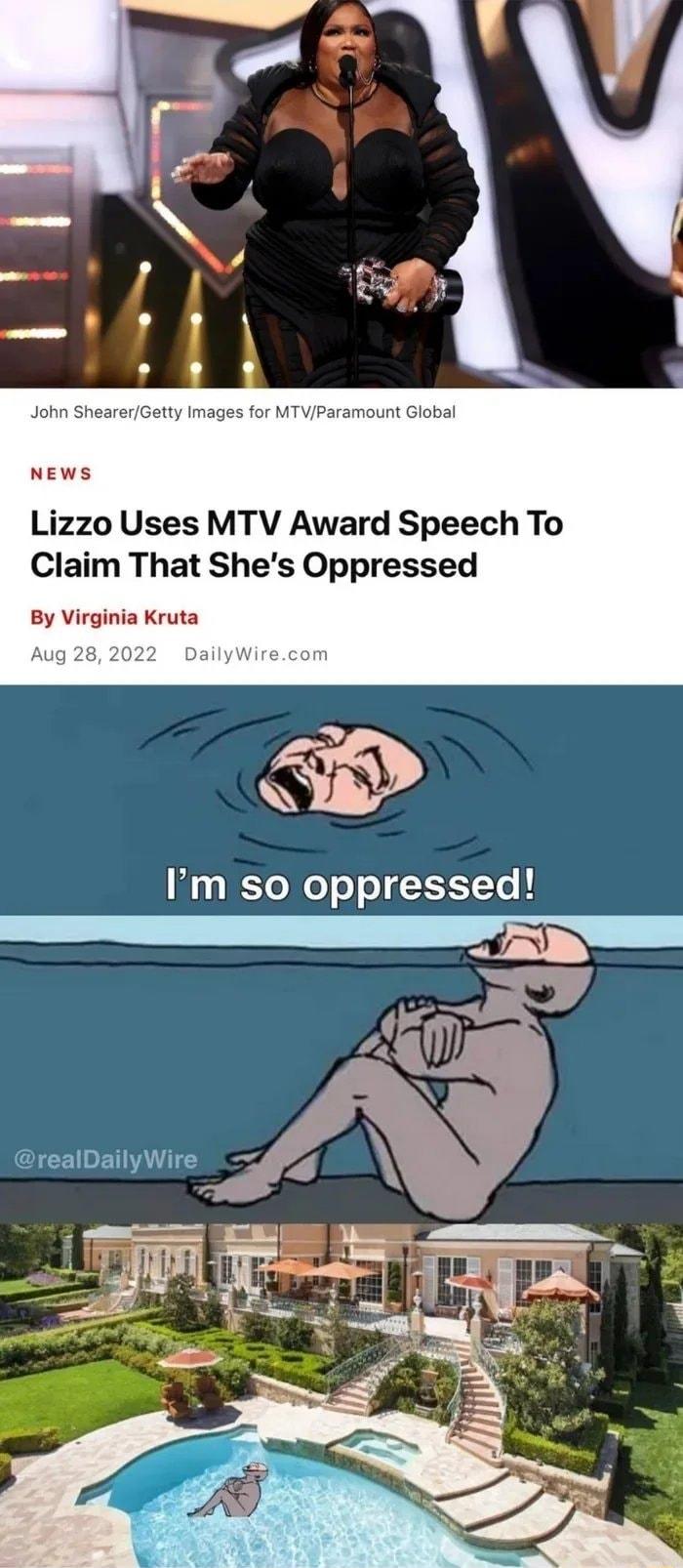John Sh NEWS Lizzo Uses MTV Award Speech To Claim That Shes Oppressed By Virginia Kruta
