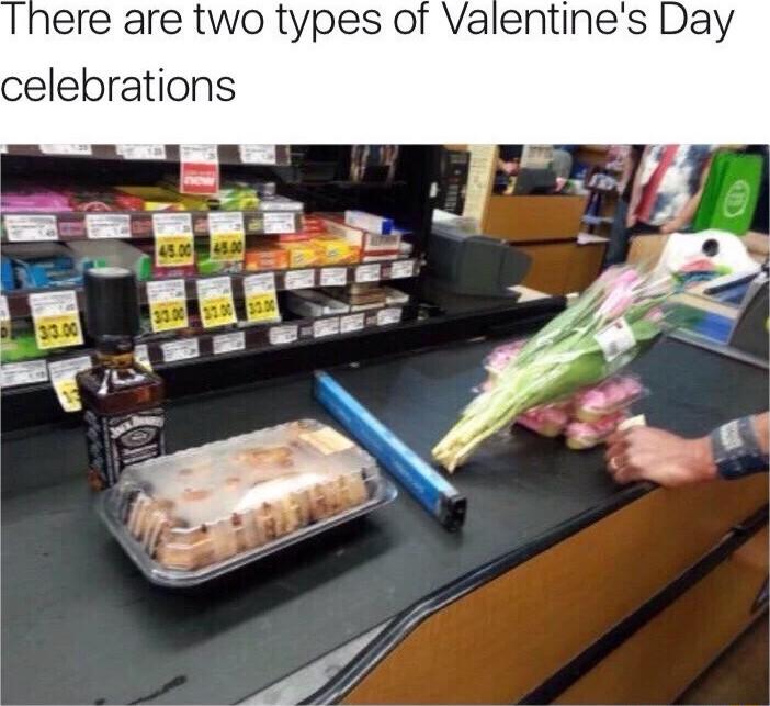 There are two types of Valentines Day celebrations