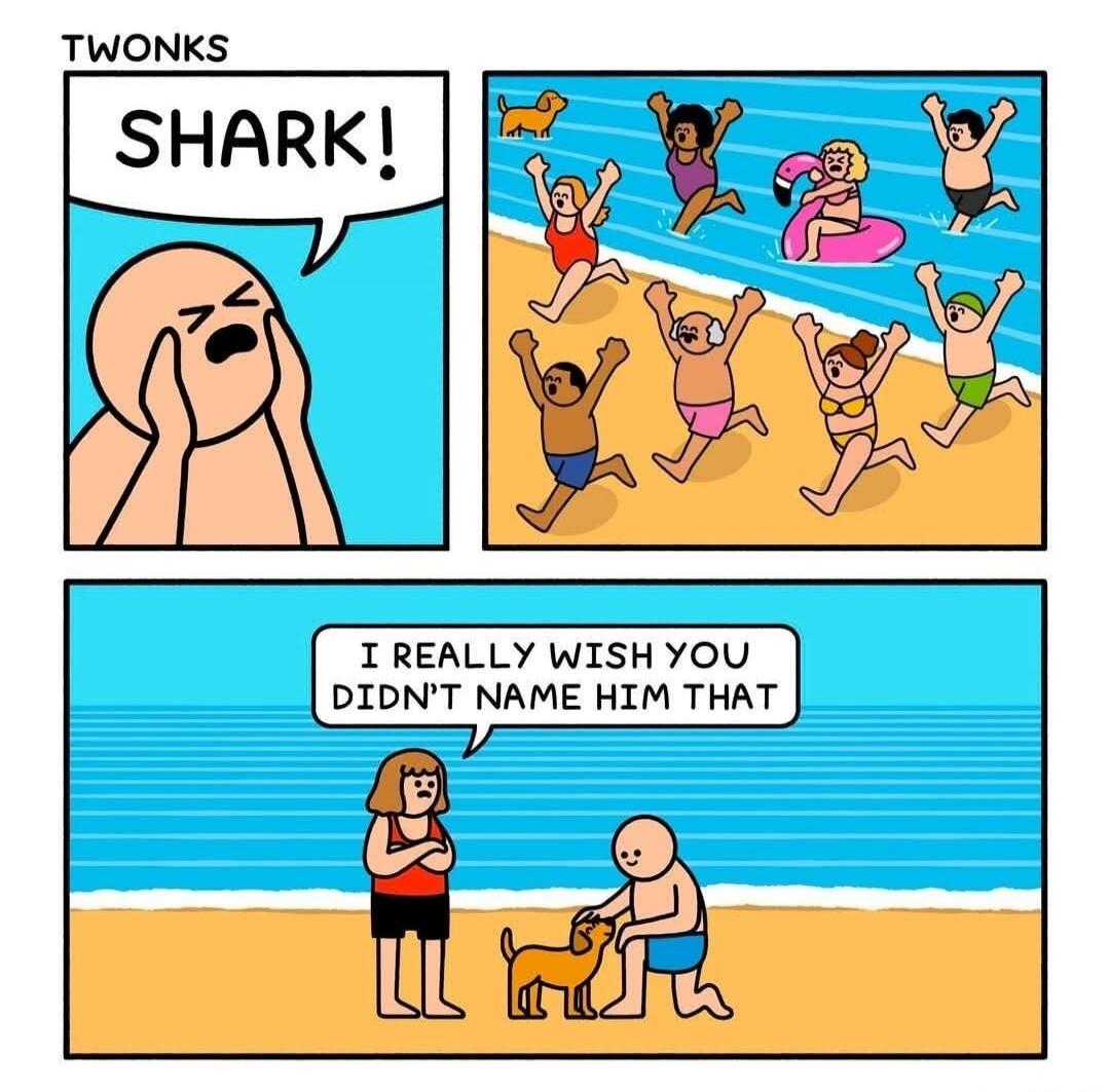 SHARK! I REALLY WISH YOU DIDN'T NAME HIM THAT