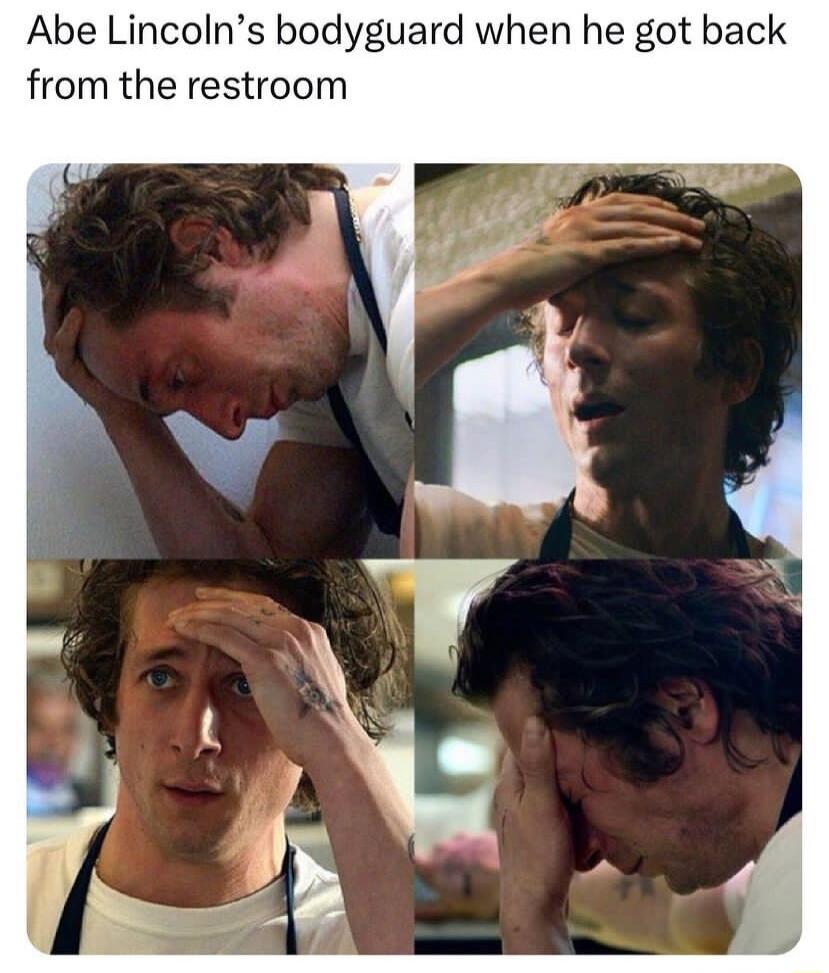 Abe Lincolns bodyguard when he got back from the restroom