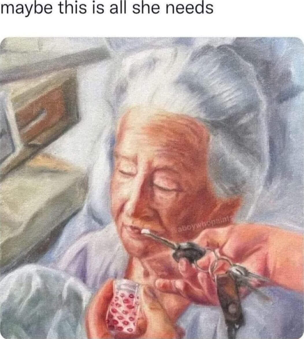 maybe this is all she needs