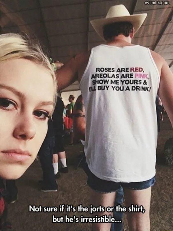 evilmilkcom Not sure if its the iorshe shirt but hes irresistible