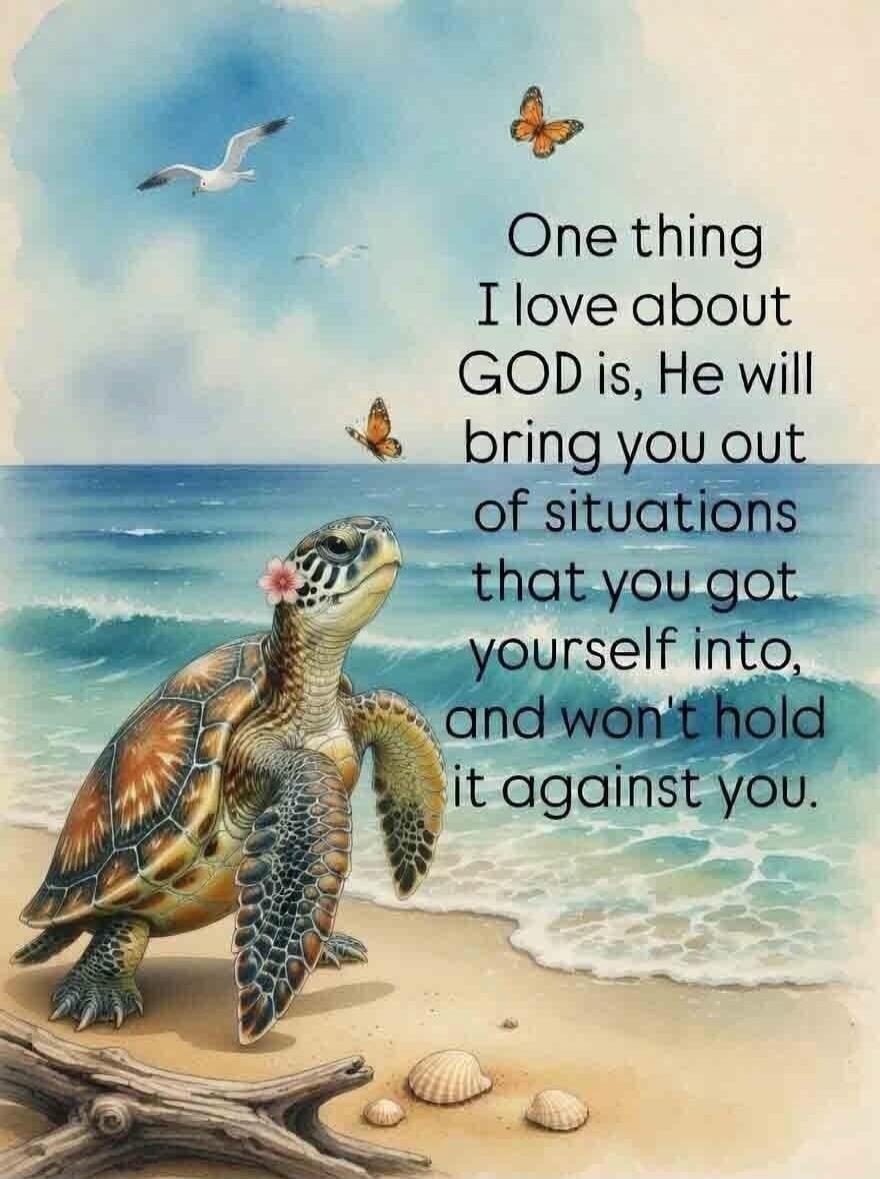 One thing I love about GOD is, He will bring you out of situations that you got yourself into, and won't hold it against you.