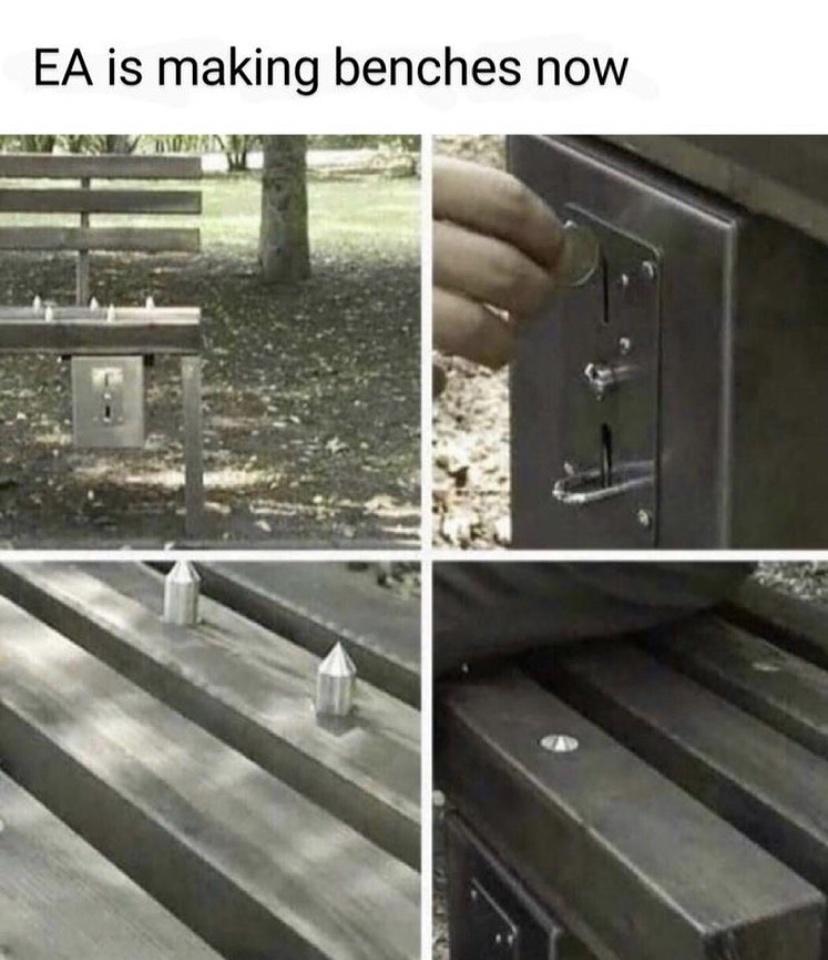 EA is making benches now
