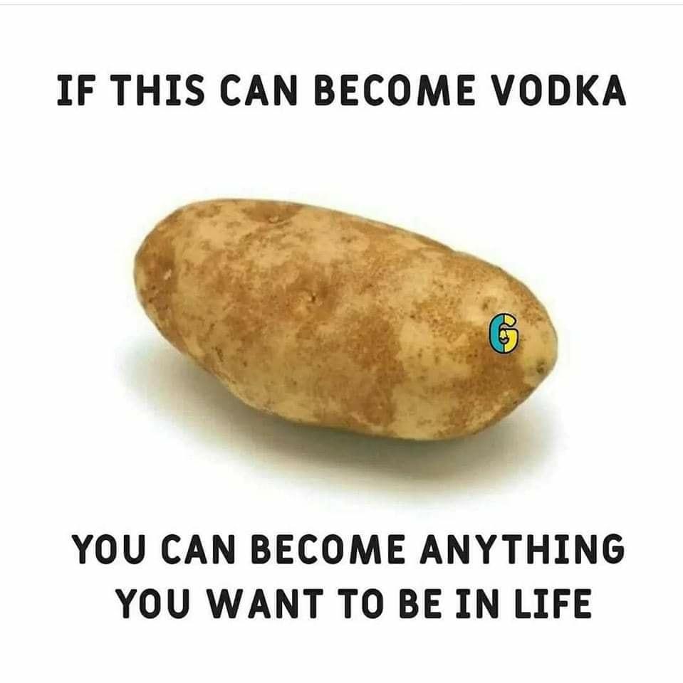 IF THIS CAN BECOME VODKA YOU CAN BECOME ANYTHING YOU WANT TO BE IN LIFE