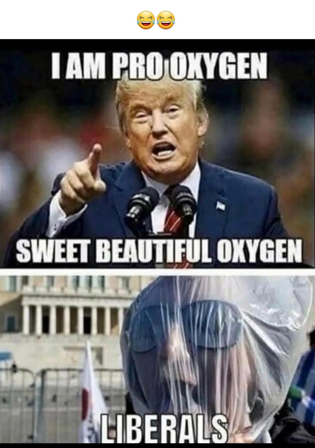 I AM PRO OXYGEN SWEET BEAUTIFUL OXYGEN LIBERALS