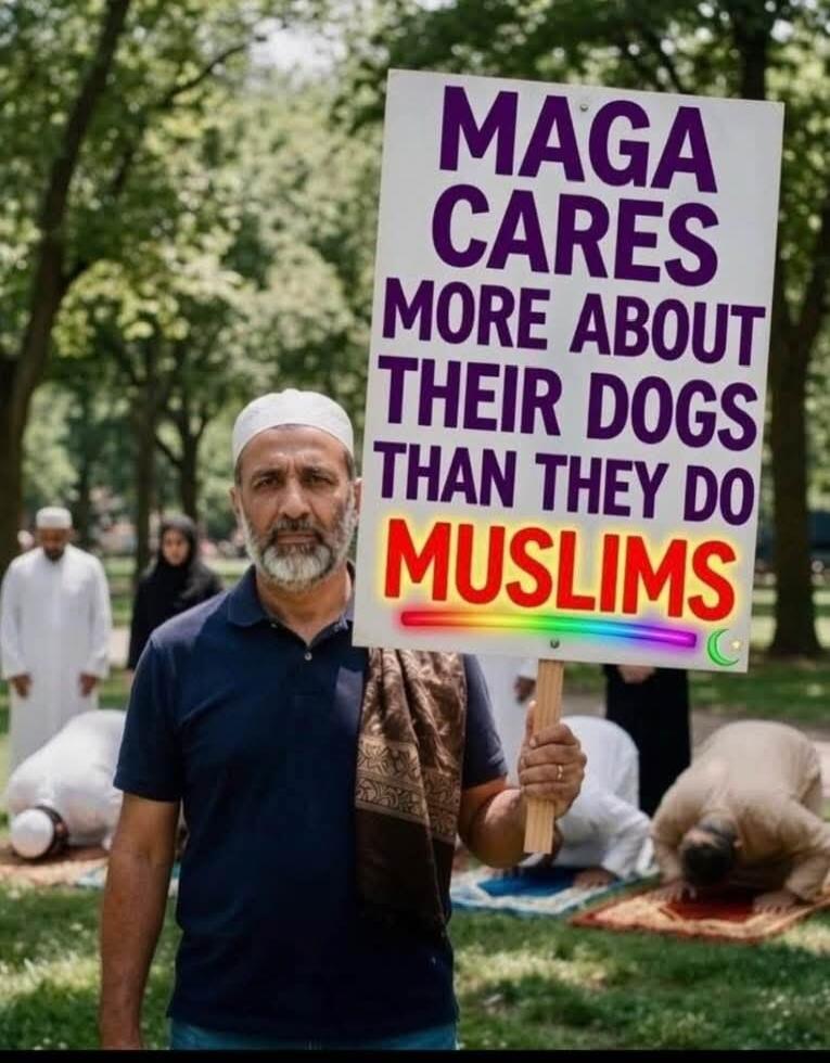 MAGA CARES MORE ABOUT THEIR DOGS THAN THEY DO MUSLIMS