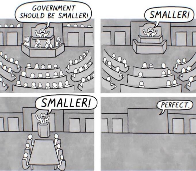 GOVERNMENT SHOULD BE SMALLER w 5 SMALLER szzr 1_11