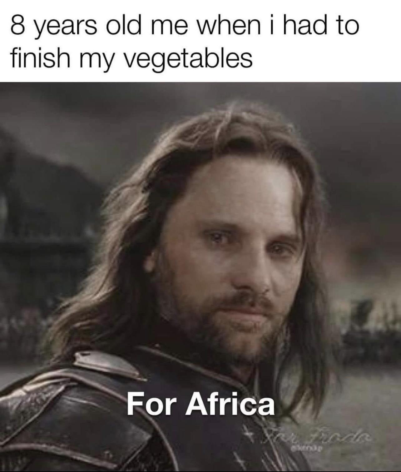 8 years old me when i had to finish my vegetables 7 For Africa