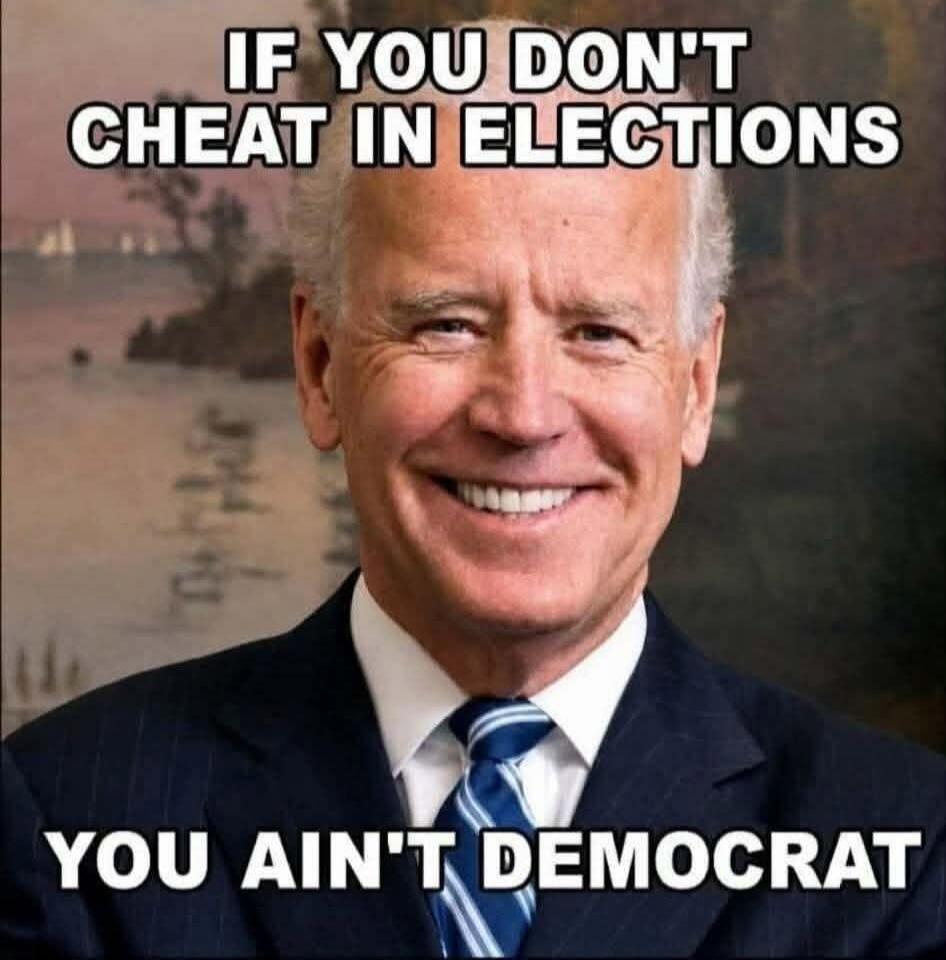 IF YOU DON'T CHEAT IN ELECTIONS YOU AIN'T DEMOCRAT