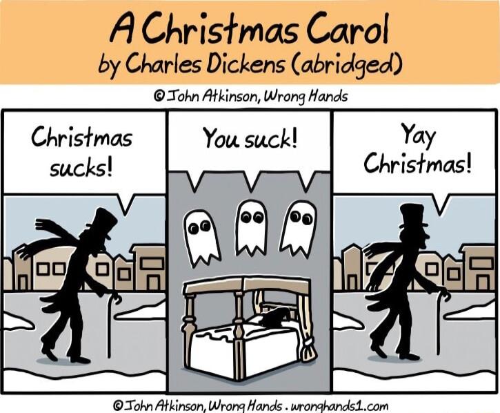 A Christmas Carol by Charles Dickens abridged Tohn Atkinson Wrang Hands Yay TohnAliraon Whons Nends sronshandelom