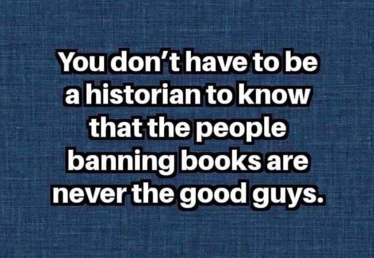 A CIVIC DT AR O o Y ELUE CIEN R G that the people banning books are CAVETR G EY Lo Te e T TER