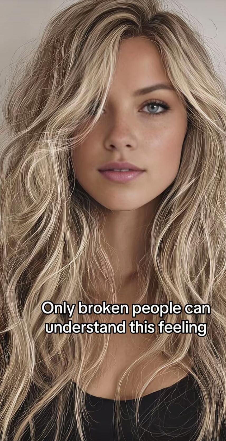 Only broken people can understand this feeling