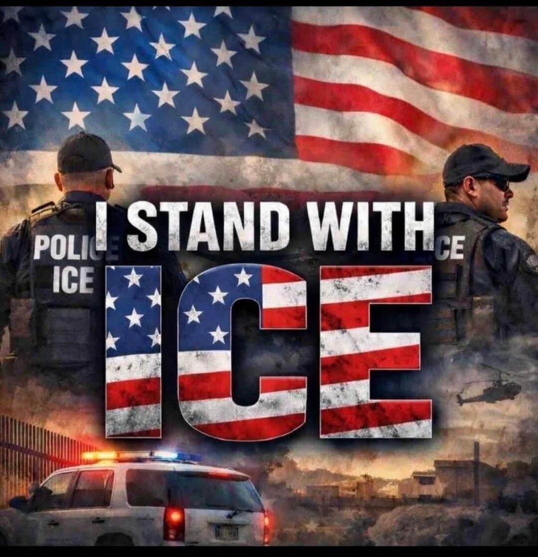I STAND WITH ICE. POLICE ICE.